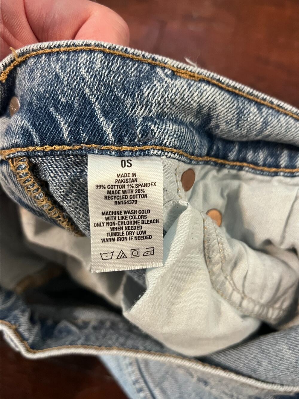 Aeropostale High Rise Flare Distressed Jeans Womens 0S Y2K 90s Chic Light Wash - Picture 5 of 5